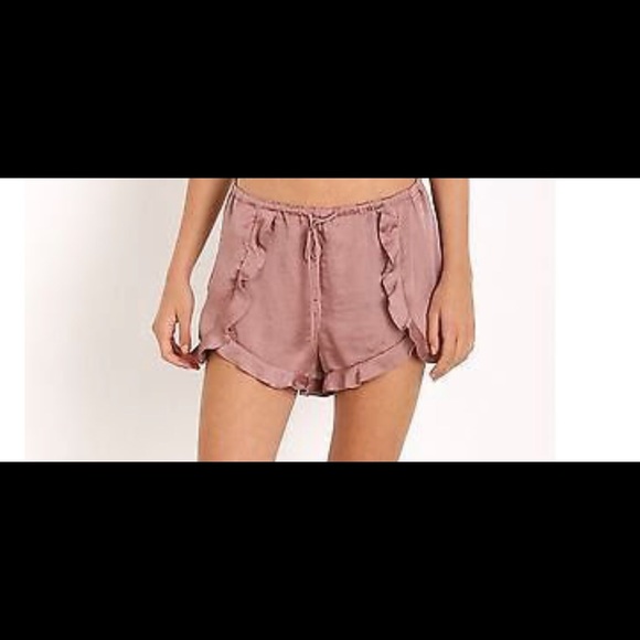 Tula Rosa silky mauve shorts. - Picture 1 of 7